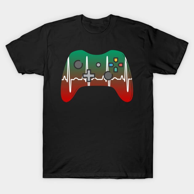 Gamer Heartbeat T-Shirt by Hunter_c4 "Click here to uncover more designs"